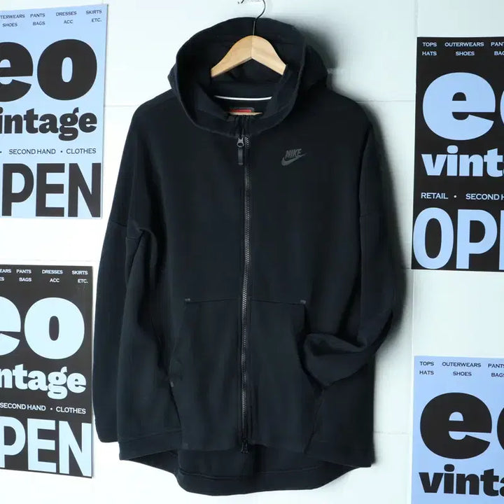 [BUNJANG] Nike Tech Pack Functional Full-Zip Hoodie Black / W(S-M) 나이키 후드집업 테크팩 블랙 기능성-1861E