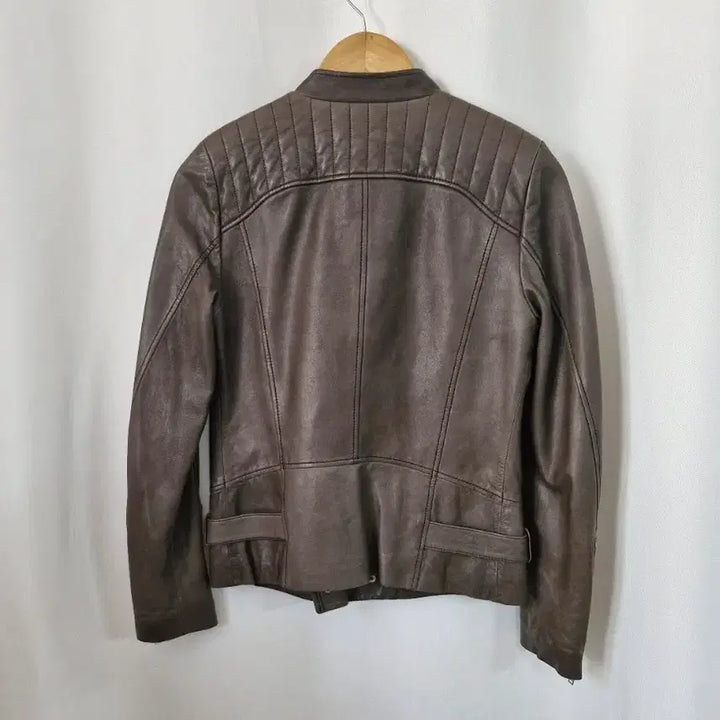 [BUNJANG] Maje Lambskin Rider Jacket / maje 마쥬 암회색 양가죽 라이더 자켓