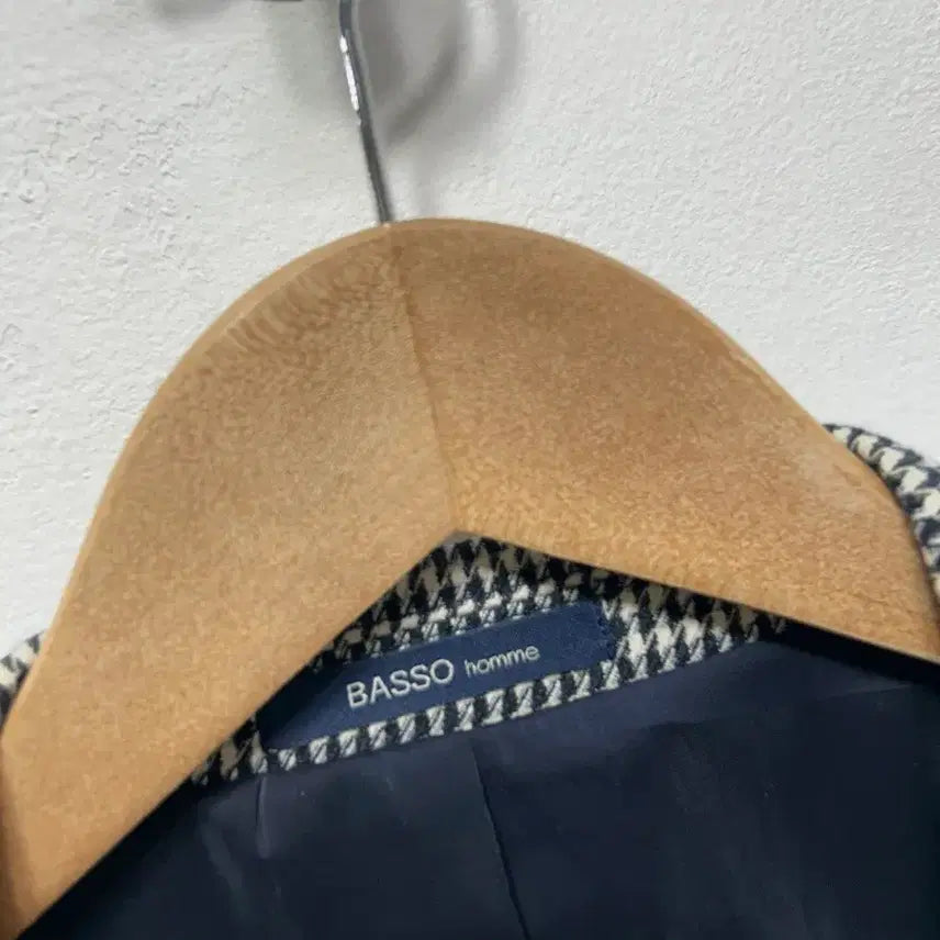 [BUNJANG] BASSO Homme Houndstooth Check Jacket L / 바쏘 남성  하운드투스 체크무늬 자켓 L