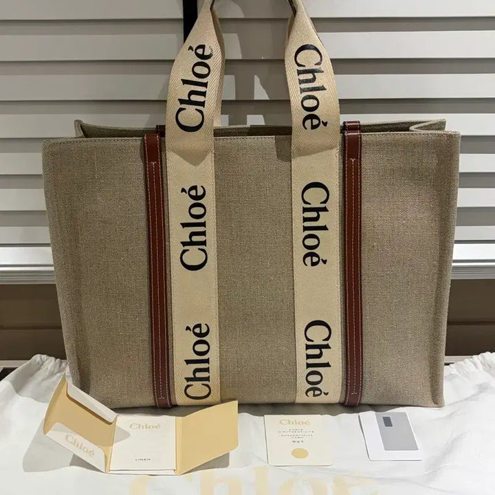 [BUNJANG] Chloé Woody Large Tote Bag / 끌로에 우디 토트백 라지 사이즈(정품)