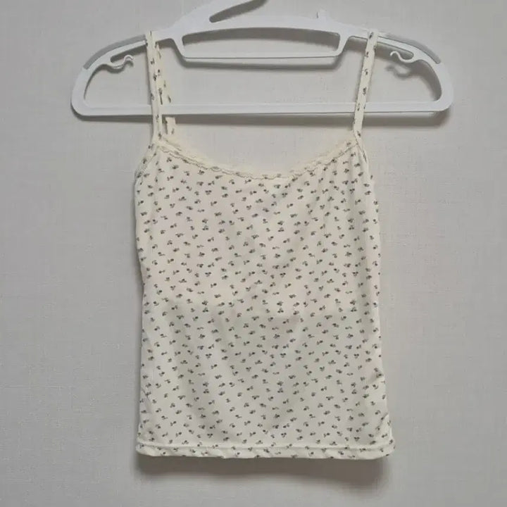 [BUNJANG] Ivory Floral Lace Camisole / 아이보리 꽃무늬 레이스 캡나시