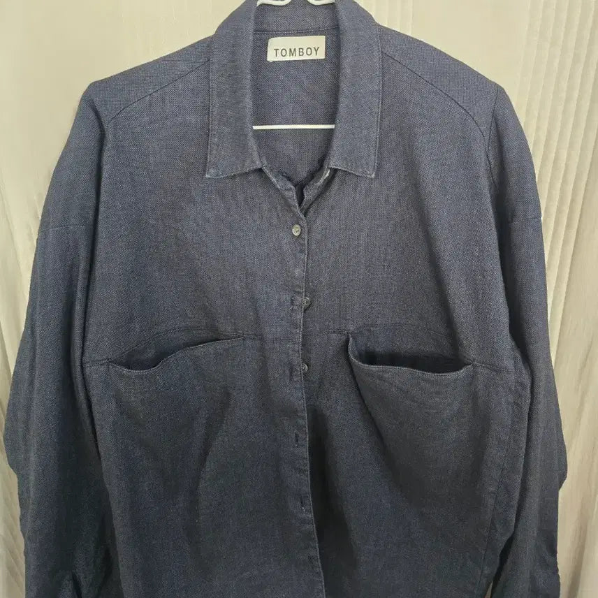 [BUNJANG] Tomboy Linen Shirt Jacket / 톰보이 린넨 셔츠형 자켓