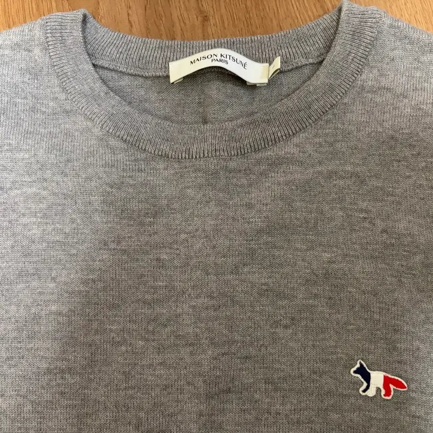 [BUNJANG] Maison Kitsuné Fox Patch Knit Sweater (L) / 메종키츠네 니트 L