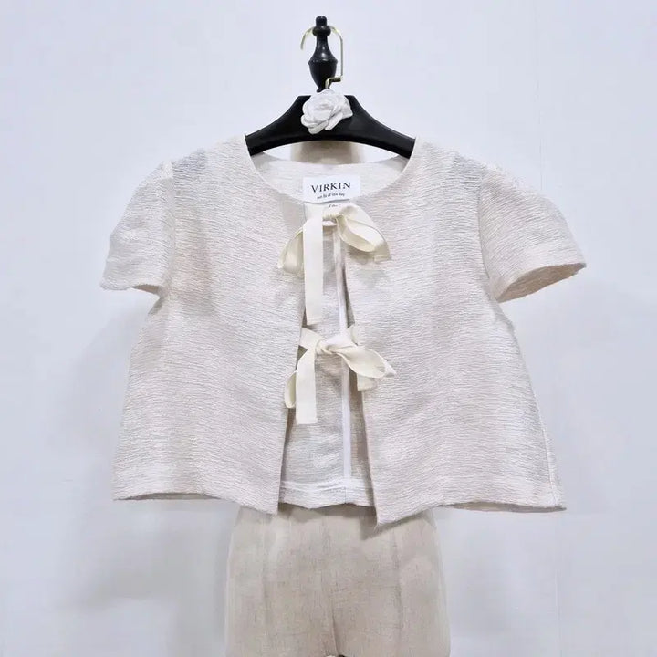 [BUNJANG] VIRKIN Birkin Short Sleeve Cropped Jacket / VIRKIN 버킨 반팔 크롭 자켓