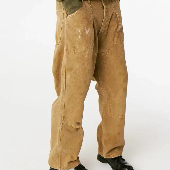 [BUNJANG] Haerith Duck Painter Pants Brown 2 / 헤릴 덕 페인터 팬츠 브라운 2