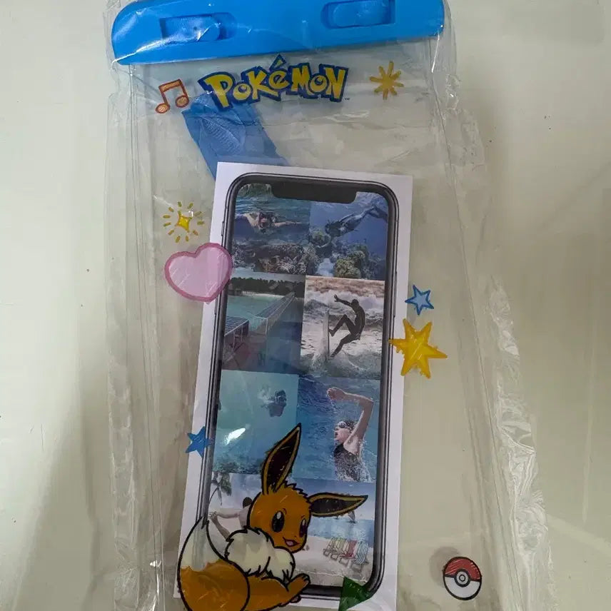 [BUNJANG] Pokemon Eevee Waterproof Pouch / 포켓몬 이브이 방수팩