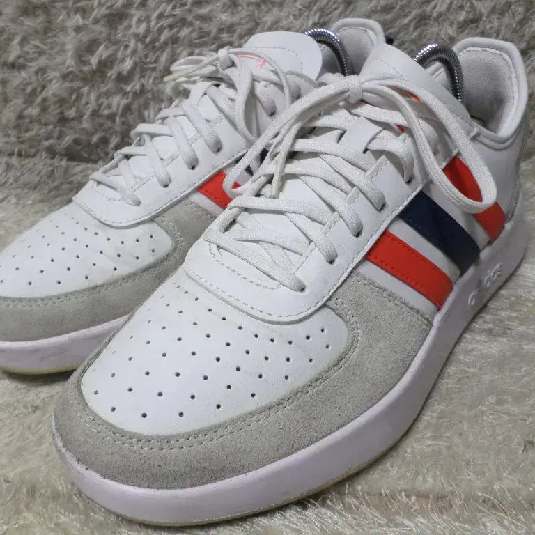 [BUNJANG] Adidas Court 80s White Sneakers / 후루룩구제 250 아디다스 코트 80s 화이트 운동화 260505