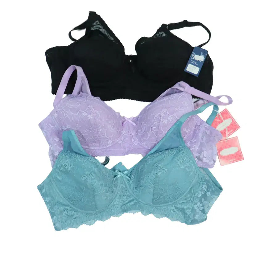 [BUNJANG] Gabrielle Peco Authentic Non-Wire Bra 2-Piece Set + Wire Bra 1-Piece Set (Size 95B) / 가브리엘페코 정품 노와이어 브라 2점 + 와이어 브라 1점 세트 95B