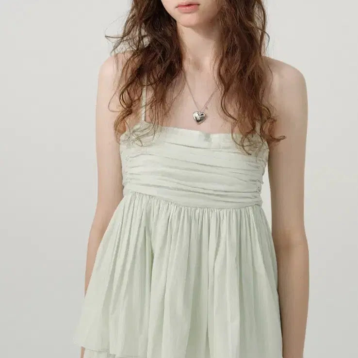 [SOLD OUT] 새상품) 더바넷 peplum sleeveless 민트