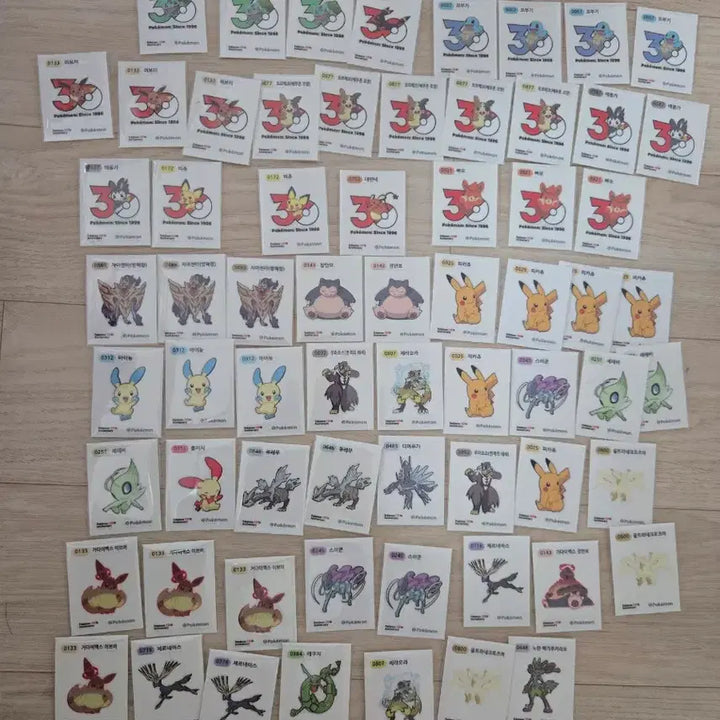 [BUNJANG] Pokemon Stickers / 포켓몬 띠부씰 판매