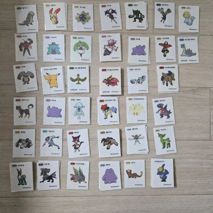 [BUNJANG] Pokemon Stickers / 포켓몬 띠부씰 판매