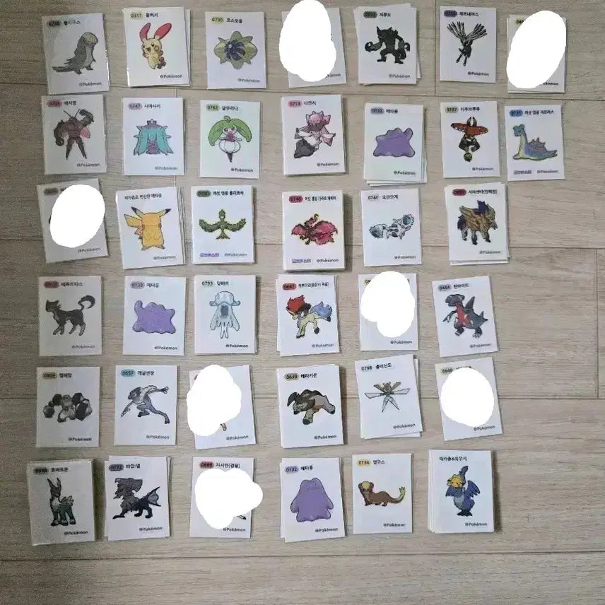 [BUNJANG] Pokemon Stickers / 포켓몬 띠부씰 판매