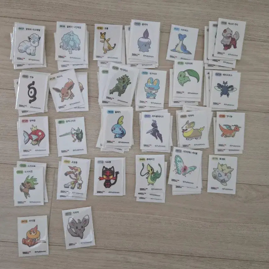 [BUNJANG] Pokemon Stickers / 포켓몬 띠부씰 판매