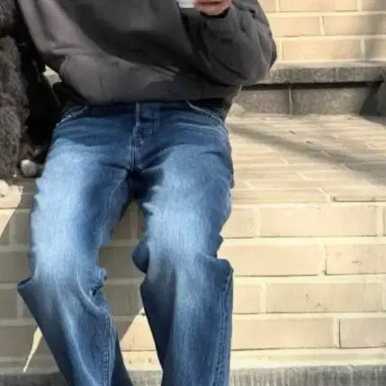 [BUNJANG] Hong Taejun Bird Note Bootcut Denim Pants / (홍태준) 버드노트 부츠컷 데님팬츠