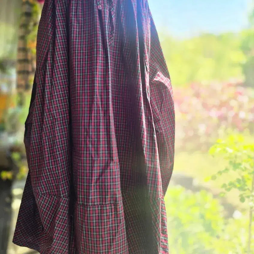 [BUNJANG] Cotton Check Skirt / 면 체크 스커트