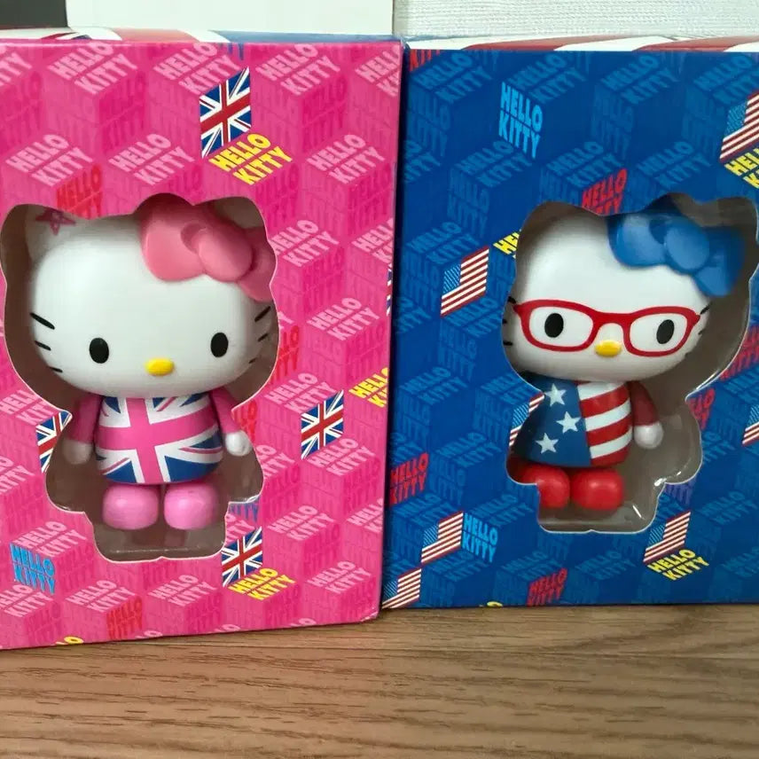 [BUNJANG] Lotteria Hello Kitty Figure 5-Piece Full Set / 롯데리아 키티 피규어 5종세트 일괄