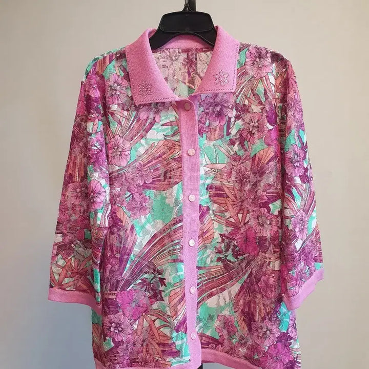 [BUNJANG] Pink Flower Pattern Women&