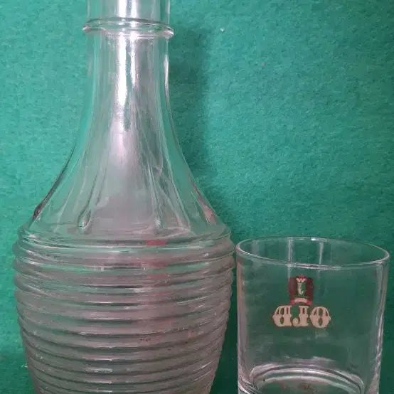 [BUNJANG] Jinro Old Decanter and Rocks Glasses Set / 진로 올드 디캔더및 언더락잔