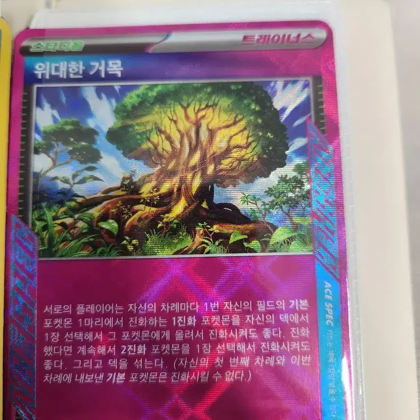 [BUNJANG] Pokémon Card Great Tree ACE / 포켓몬 카드 위대한 거목 ACE