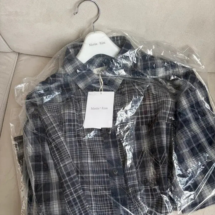[BUNJANG] Matinkim Oversized Check Shirt / 마뗑킴 오버핏 셔츠 / 새상품/ 택ㅇ