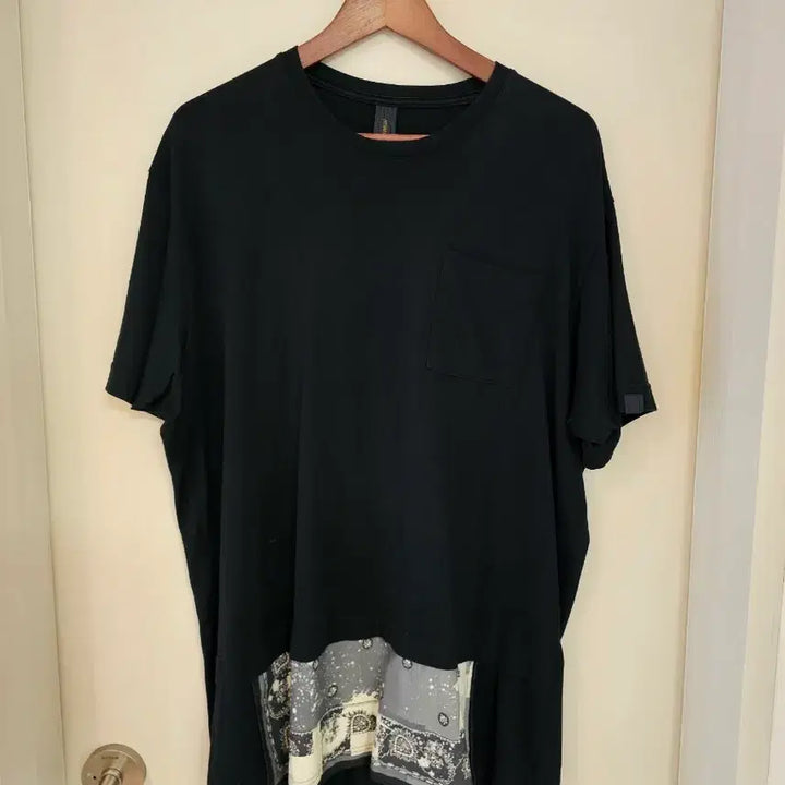 [BUNJANG] Maison Mihara Yasuhiro Oversized Bandana Patch Short Sleeve T-Shirt / [정품] 미하라 야스히로 오버핏 반다나 반팔 티셔츠