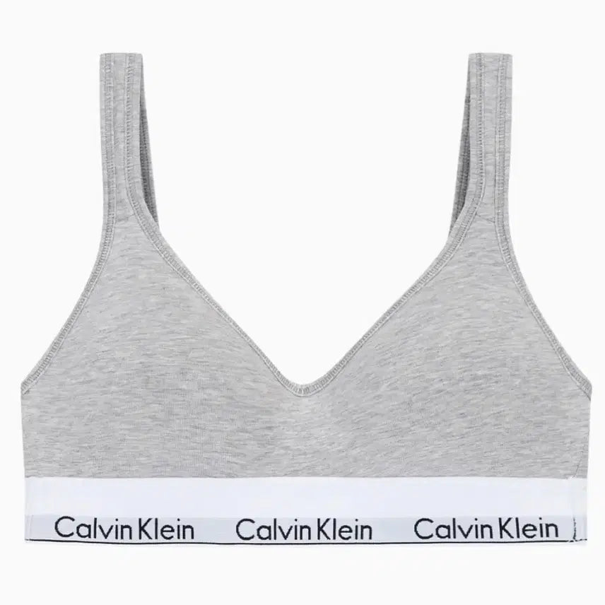 [BUNJANG] Calvin Klein Icon Cotton Modal Scoopback Bralette Grey L / 캘빈클라인 아이콘 코튼 모달 스쿱백 브라렛 그레이 L