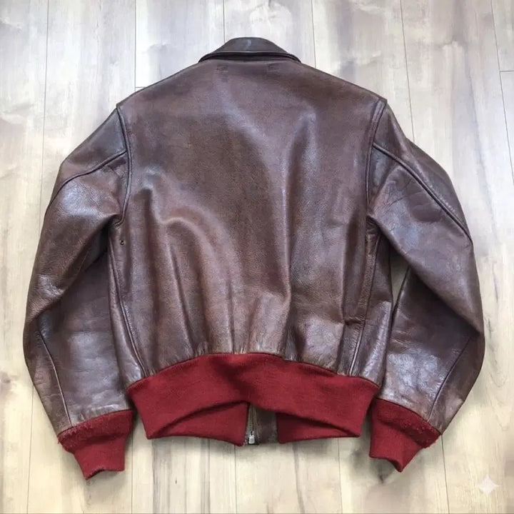 [BUNJANG] Real McCoy A-2 Aero Leather Reproduction Jacket / 리얼맥코이 a-2 자켓
