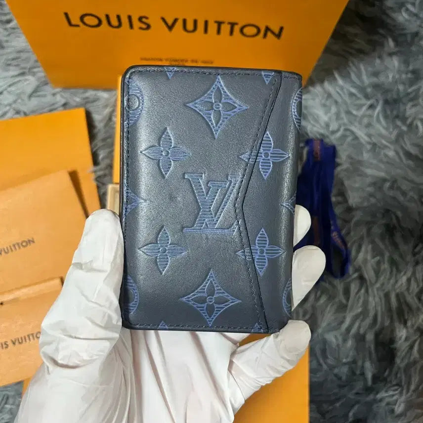 [BUNJANG] Louis Vuitton Monogram Navy Blue Pocket Organizer / [풀구성]루이비통 쉐도우 오거나이저