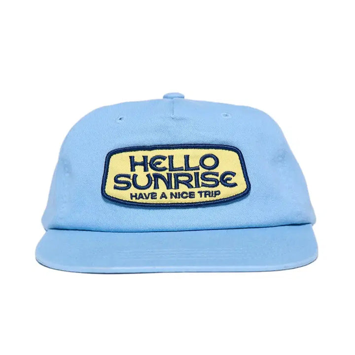[BUNJANG] Hello Sunrise Sky Blue Ball Cap / 헬로 선라이즈 스카이 블루 볼캡