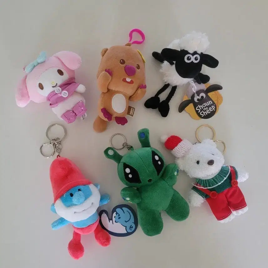 [BUNJANG] Plush Doll Keychain Set / 인형키링
