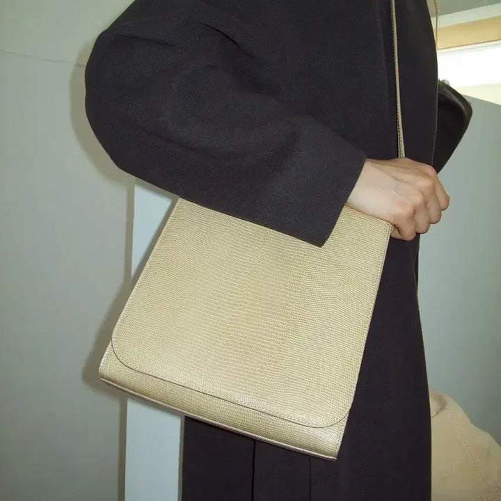 [BUNJANG] Smooth Mood Poet Bag Lizard Beige / 스무드무드 Poet Bag Lizard Beige 포엣백