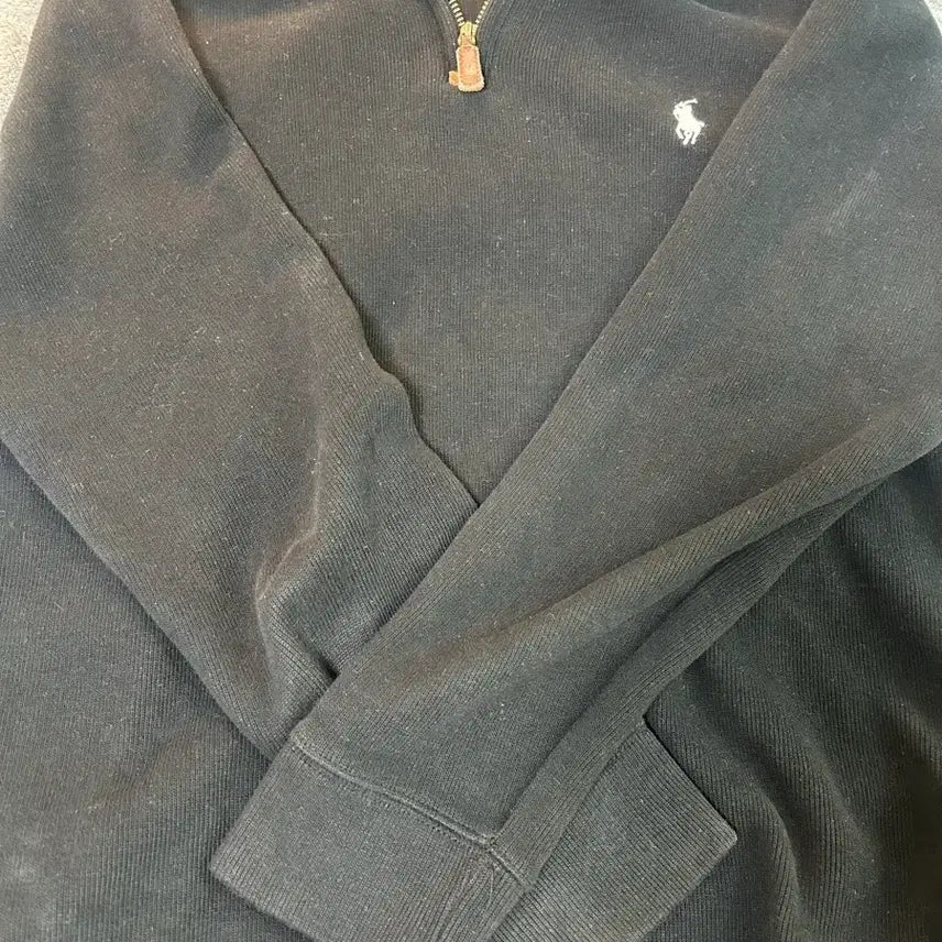 [BUNJANG] Polo Ralph Lauren Black Half-Zip Sweatshirt / 상태 최상급 정품 폴로 블랙 하프집업