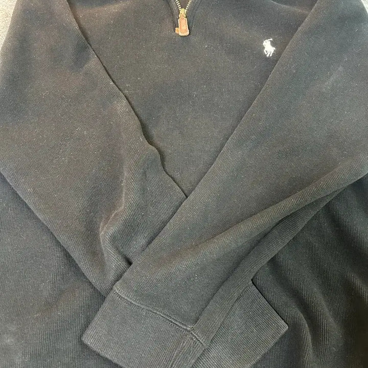 [BUNJANG] Polo Ralph Lauren Black Half-Zip Sweatshirt / 상태 최상급 정품 폴로 블랙 하프집업