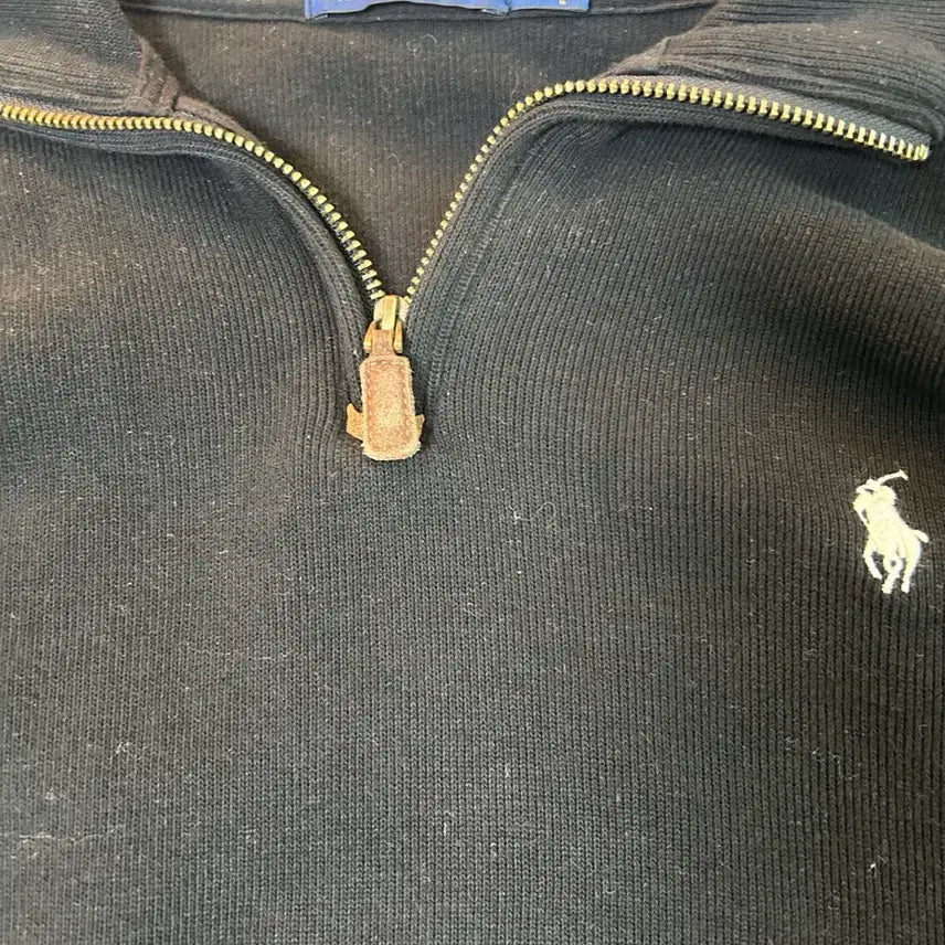 [BUNJANG] Polo Ralph Lauren Black Half-Zip Sweatshirt / 상태 최상급 정품 폴로 블랙 하프집업
