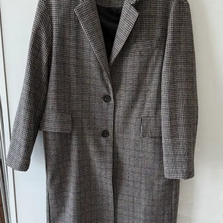 [BUNJANG] Brown Check Classic Coat / 브라운 체크 코트
