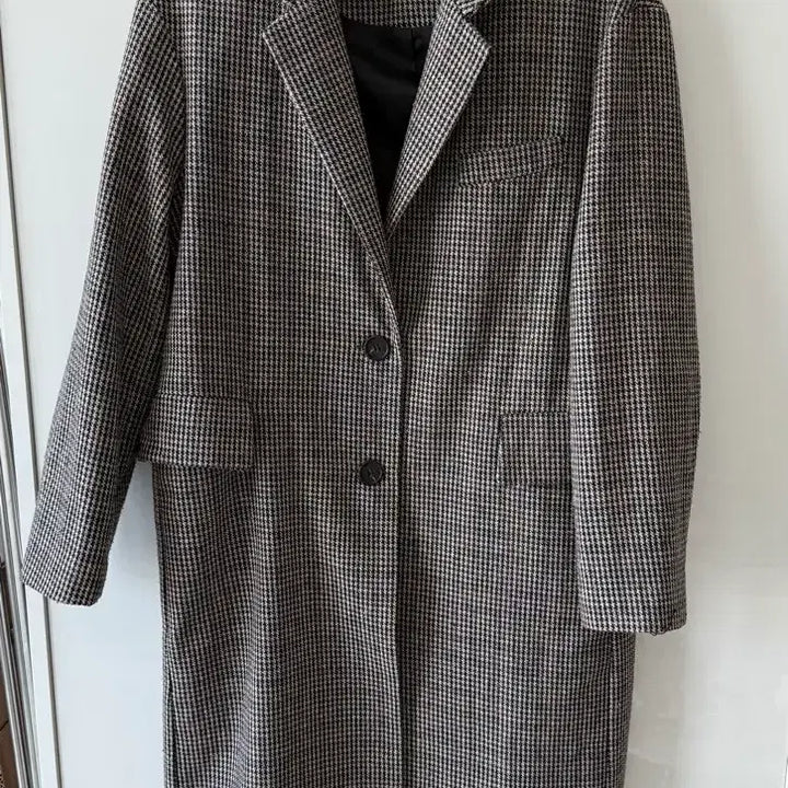 [BUNJANG] Brown Check Classic Coat / 브라운 체크 코트