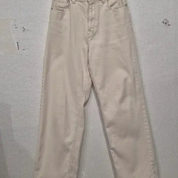 [BUNJANG] WHO.A.U Ivory Wide Denim Pants / WHO.A.U 아이보리 와이드 데님 팬츠