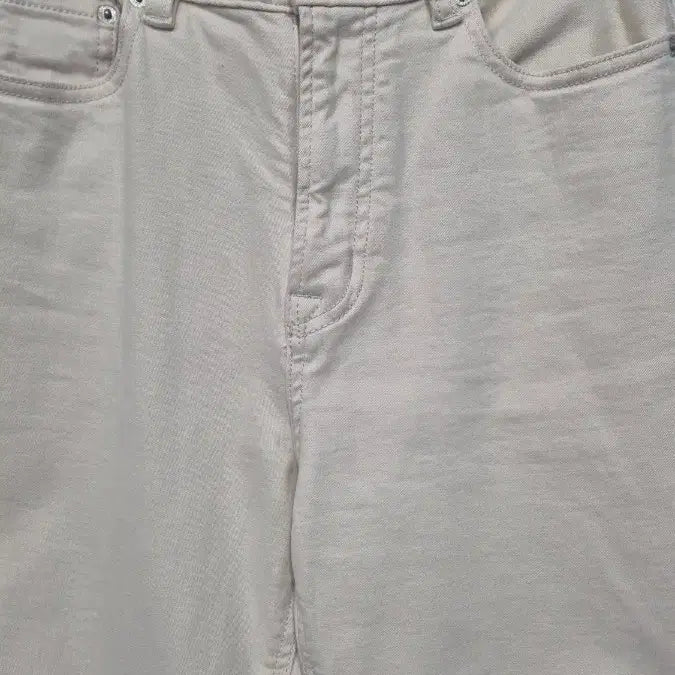 [BUNJANG] WHO.A.U Ivory Wide Denim Pants / WHO.A.U 아이보리 와이드 데님 팬츠