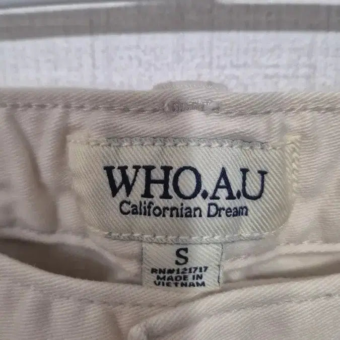 [BUNJANG] WHO.A.U Ivory Wide Denim Pants / WHO.A.U 아이보리 와이드 데님 팬츠
