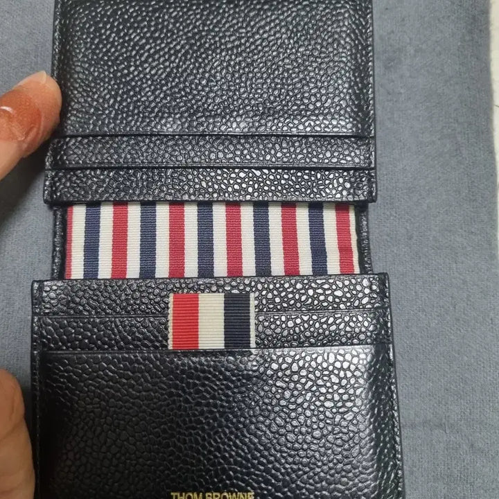 [BUNJANG] Thom Browne Mr. Thom Icon Double Cardholder / 톰브라운 미스터 톰 아이콘 더블카드지갑