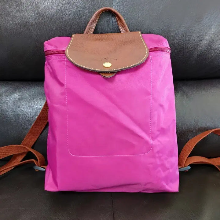 [BUNJANG] Longchamp Le Pliage Backpack Pink / 롱샴(Longchamp) 르 플리아쥬(Le Pliage) 백팩