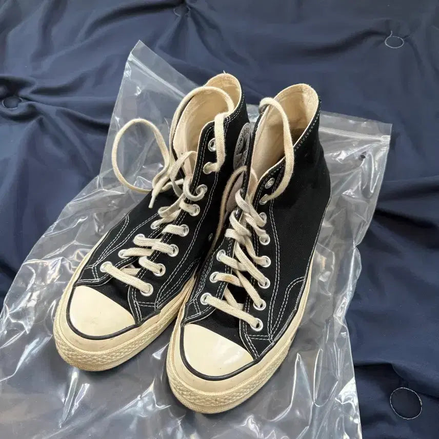 [BUNJANG] Converse Chuck Taylor 70 Black High Top Sneakers / 컨버스 척테일러 70 블랙 하이 스니커즈