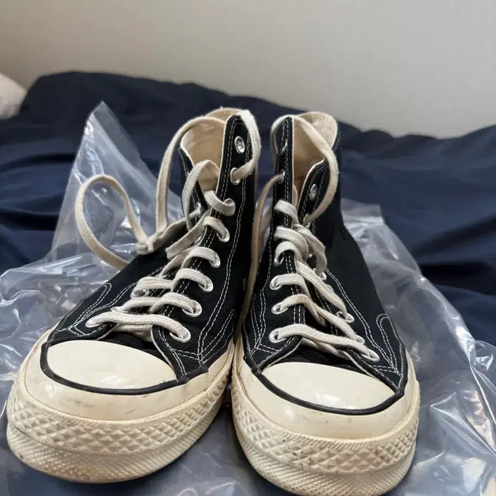 [BUNJANG] Converse Chuck Taylor 70 Black High Top Sneakers / 컨버스 척테일러 70 블랙 하이 스니커즈