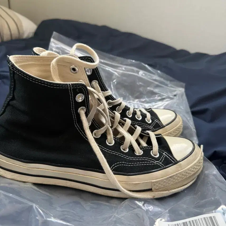 [BUNJANG] Converse Chuck Taylor 70 Black High Top Sneakers / 컨버스 척테일러 70 블랙 하이 스니커즈