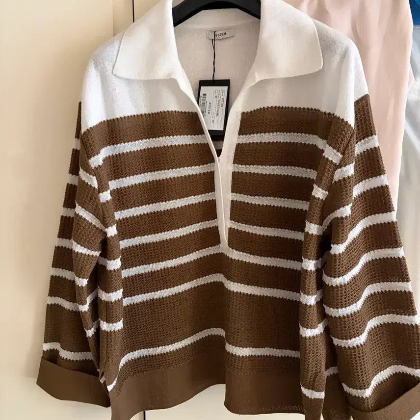 [BUNJANG] Summer Knit V-Neck Oversized Fit / 새상품/시스템 오픈넥 썸머니트/F/오버핏
