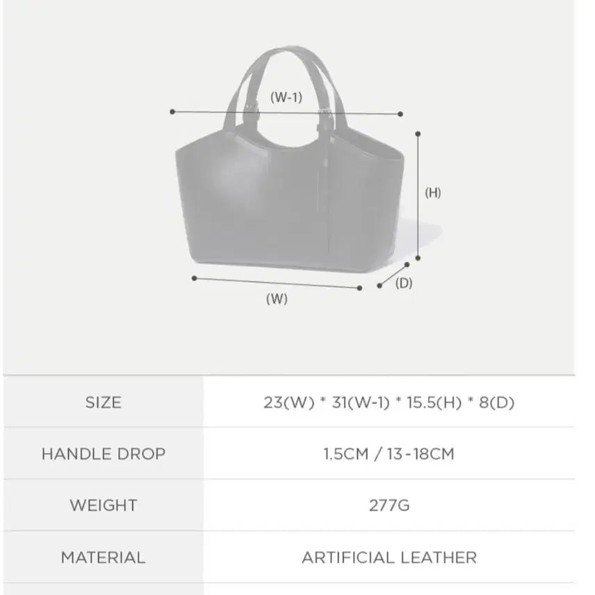[BUNJANG] O HUI Vert Tote Bag White / 오브히 베르 토트백 화이트