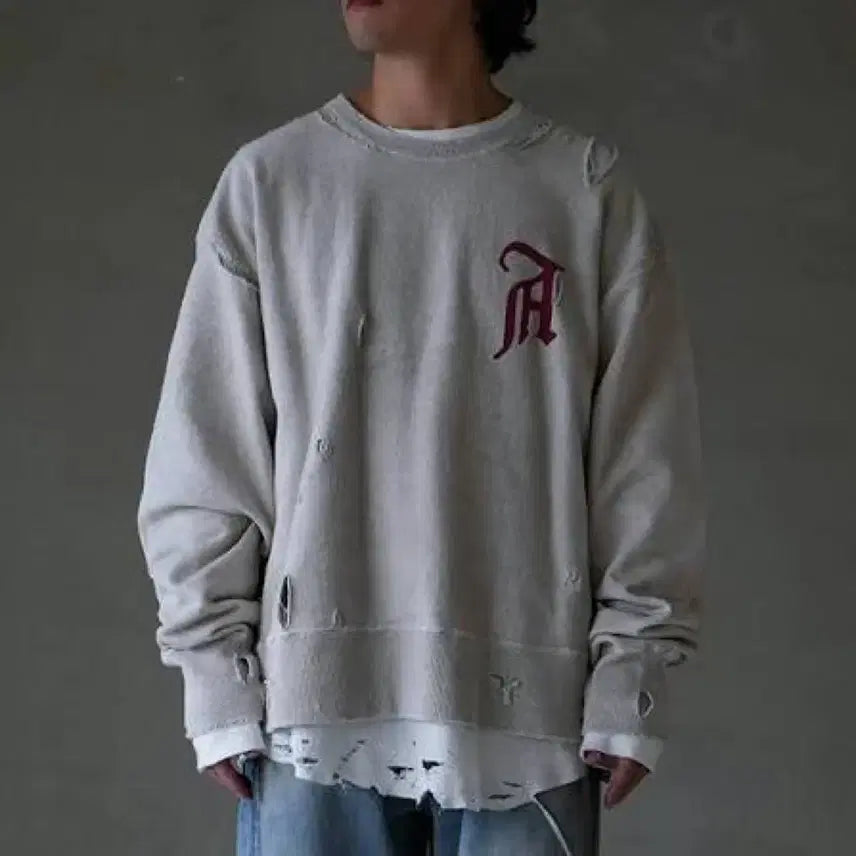 [BUNJANG] Anselm Krash Sweatshirt / (1) 안셀름 크래쉬 스웻셔츠