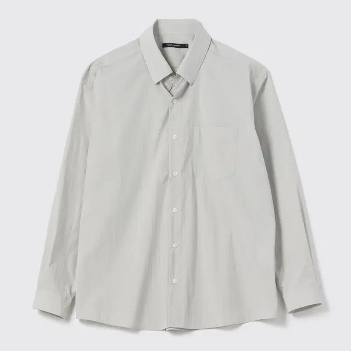 [BUNJANG] Hatchingroom Button Down Shirt Light Gray (M) / [3(M)] 해칭룸 버튼 다운 셔츠 라이트 그레이