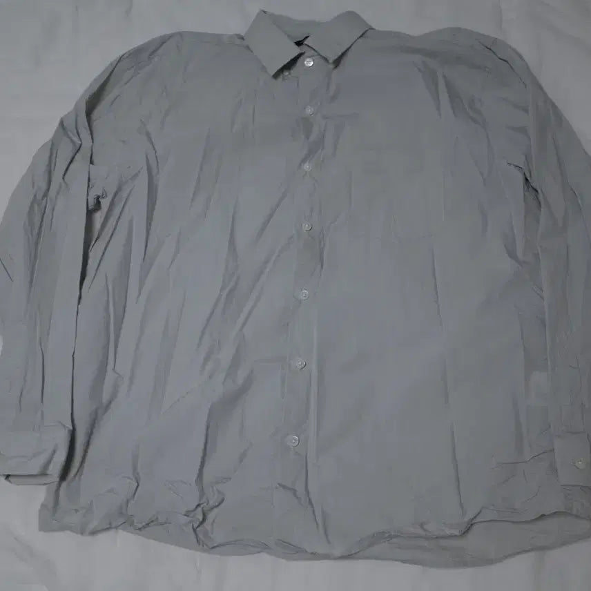 [BUNJANG] Hatchingroom Button Down Shirt Light Gray (M) / [3(M)] 해칭룸 버튼 다운 셔츠 라이트 그레이