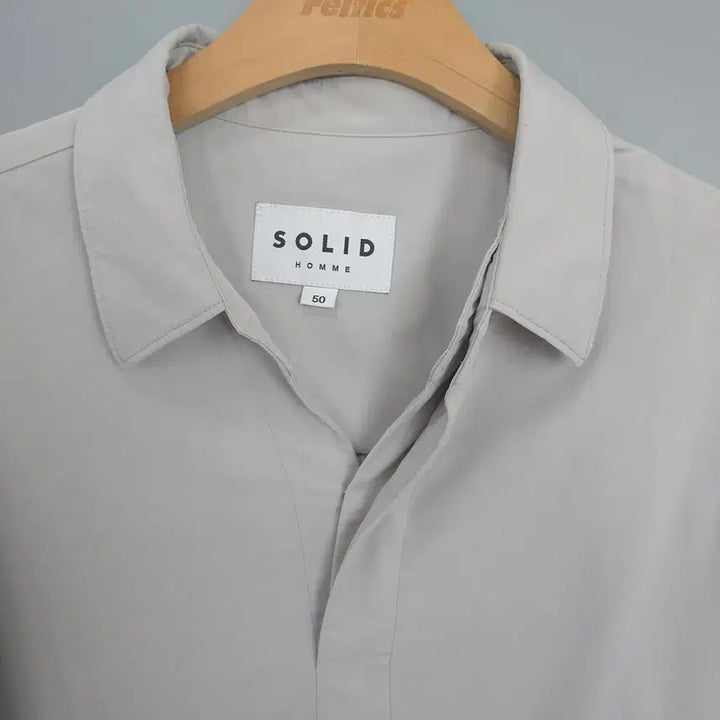 [BUNJANG] Solid Homme Rayon Blend Shirt Grey 105 / 솔리드옴므 Solid Homme 레이온 혼방 셔츠 그레이 105